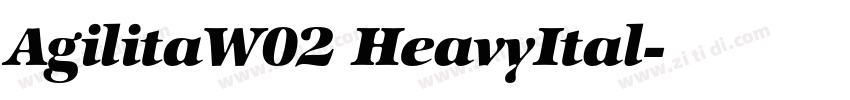 AgilitaW02 HeavyItal字体转换